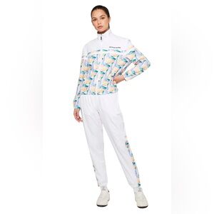 Sergio Tacchini White Multicolor Track Pants and jacket Set